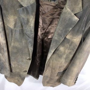 SOLD SCULLY Brown Western Leather Blazer Jacket